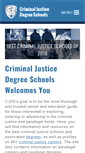 Mobile Screenshot of criminaljusticedegreeschools.com